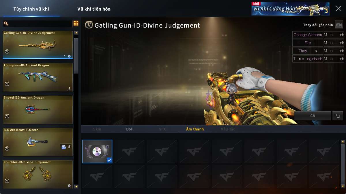shop acc cf uy tin gia re